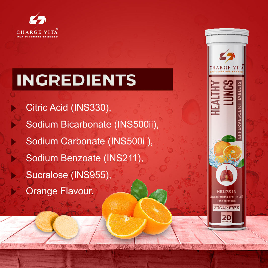 ChargeVita Healthy Lungs Effervescent Tablets