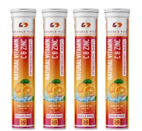 Natural Vitamin C & Zinc (Pack Of 4)